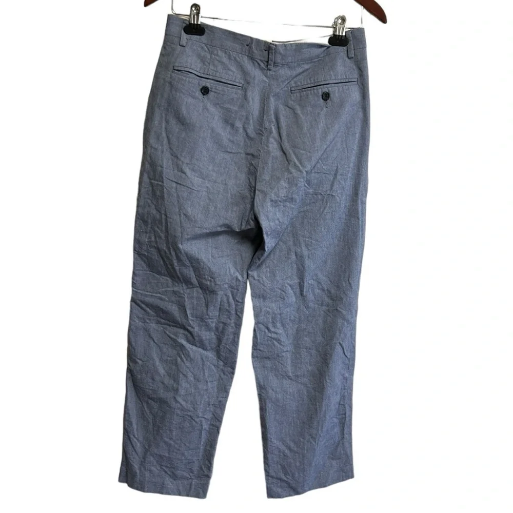 J Crew Pants Mens Slacks Chinos 29x30 Blue Flat Front Cotton
